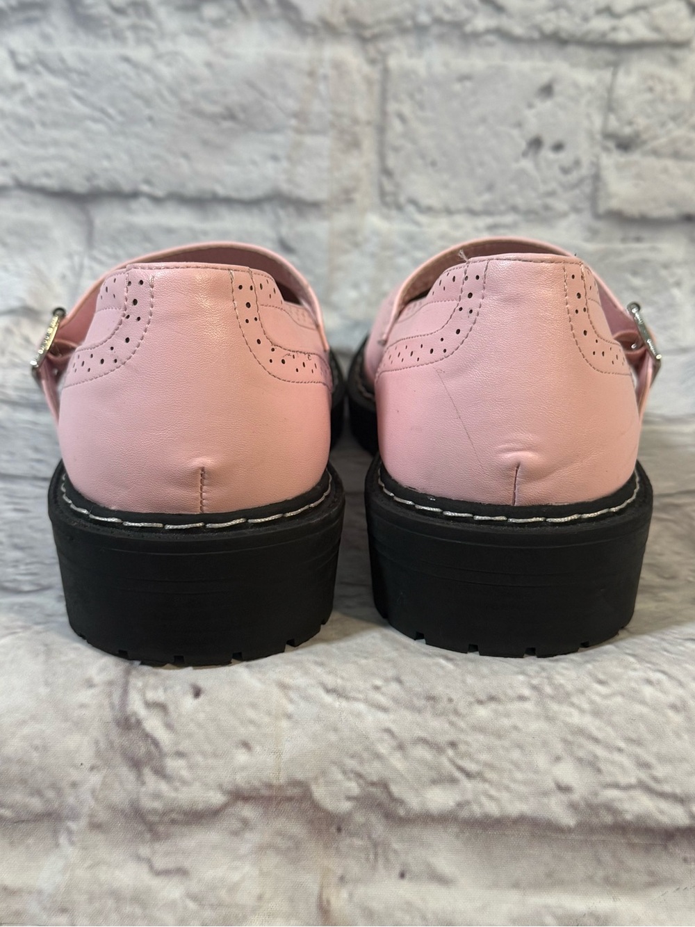 Torrid Baby Pink Chunky Buckle Mary Jane’s 11.5 WW - Picture 3 of 7